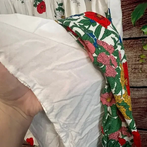 Boden Tessa Maxi Dress Size 20/22 Floral Spring Wrap Cottagecore Church Viscose - Picture 8 of 10